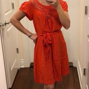 Banana Republic embroidered dress sz S